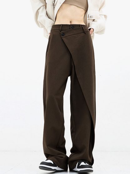 ANNA | Asymmetric Baggy Trousers