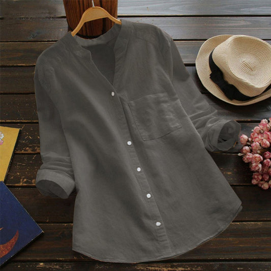 Linen Cotton Casual Loose Shirt