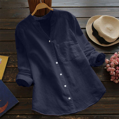 Linen Cotton Casual Loose Shirt