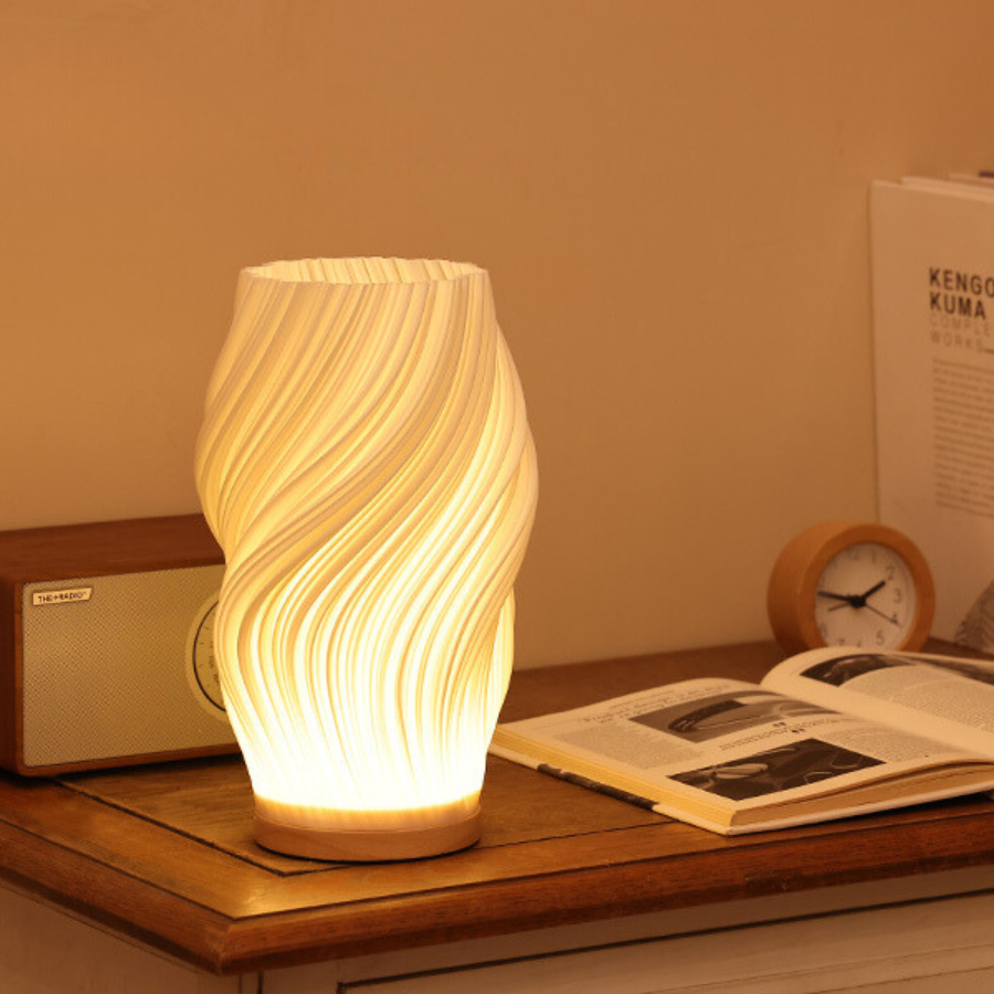 Serene Wave Crest Lamp