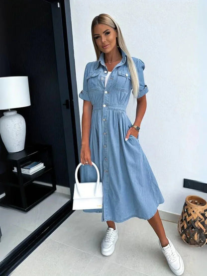 Hanna - Trendy Denim Dress